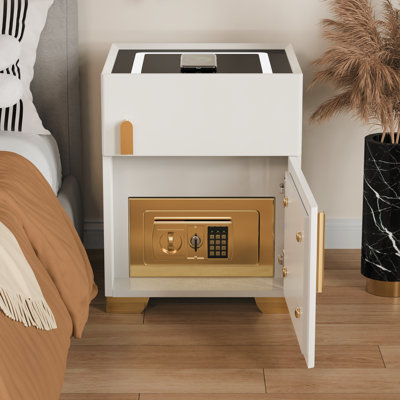 小物 WAKE. STAND by Setinn Latitude Run® Wynton 1 - Drawer Nightstand (Pre-Assembled
